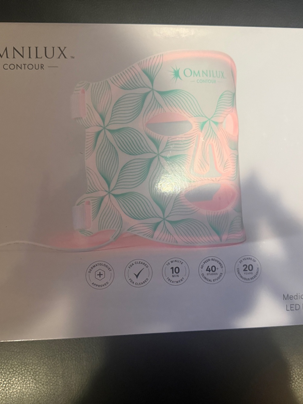 Omnilux Contour LED Facial Mask in Pink & Green